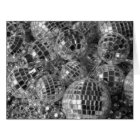 Disco Ball Ornaments Black and White Photo Holiday