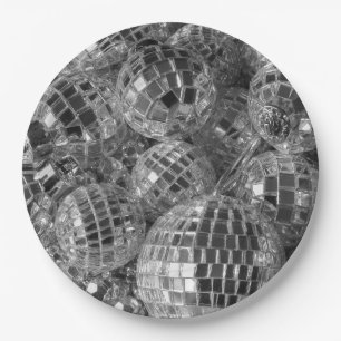 Disco Ball Ornaments Paper Plate