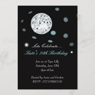 Disco Ball Party Invitation