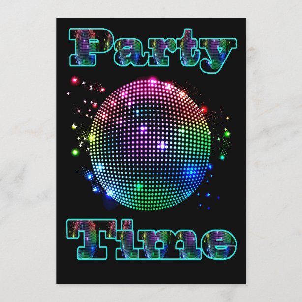 Disco Party Invitations | Zazzle UK