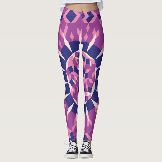 Disco Ball Pattern Leggings (Front)