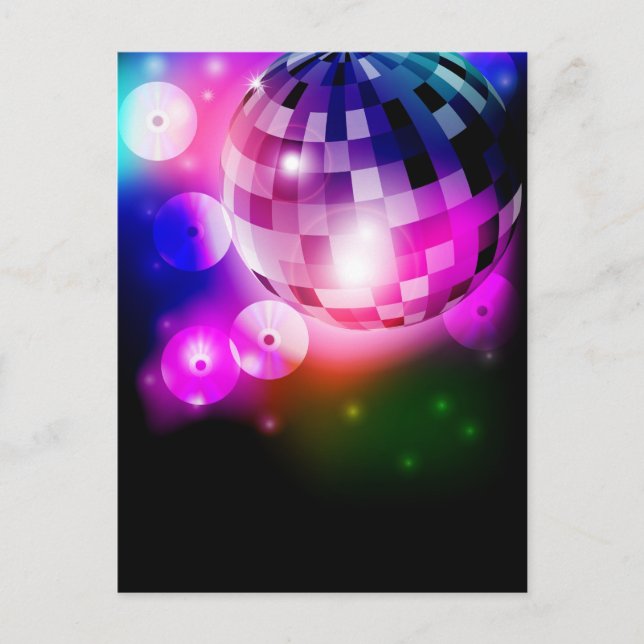 Disco Ball Postcard (Front)