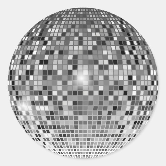 Disco Ball Retro Sticker - Cool Vintage Vibes (Front)