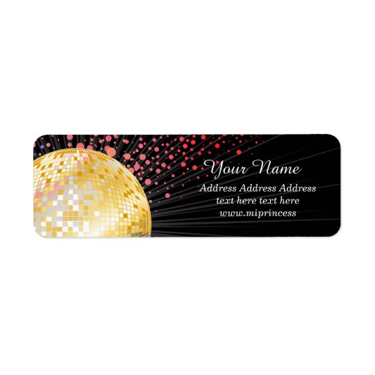 Disco ball, Return Address Labels