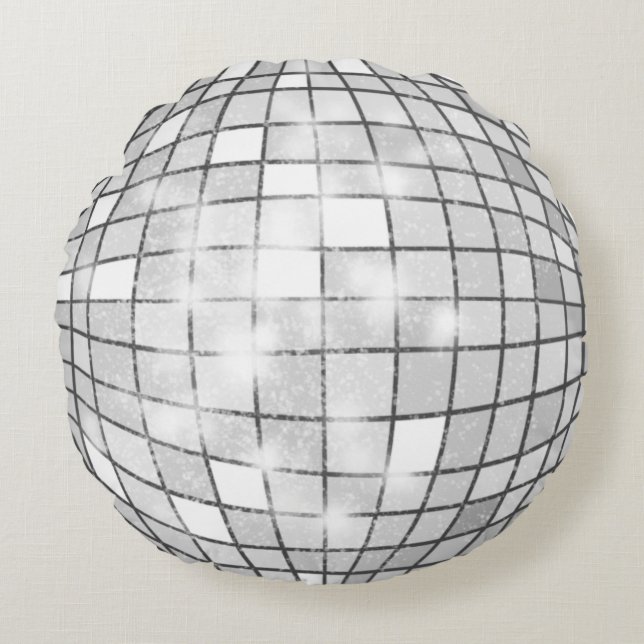Disco Ball  Round Cushion (Front)