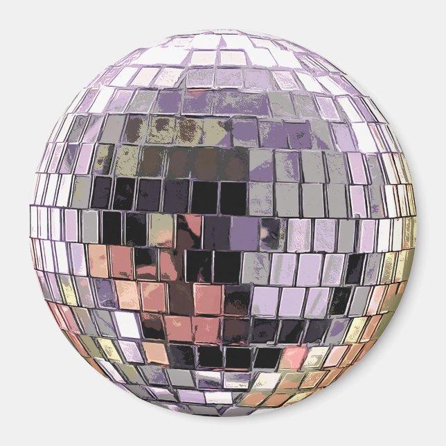 Disco Ball -Sangria Magnet (Front)