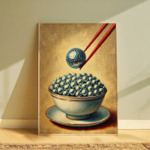 Disco Ball Trendy Art, Quirky Retro Kitchen Wall