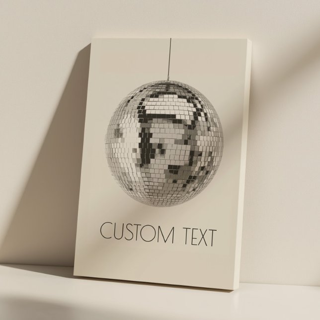  Disco Ball Wall Art Personalised Canvas (disco ball canvas print)