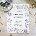 Disco Ball Watercolor Birthday Party Invitation<br><div class="desc">Invite your pals to dance the night away with these adult birthday party invitations featuring a frame of watercolor painted disco balls.</div>