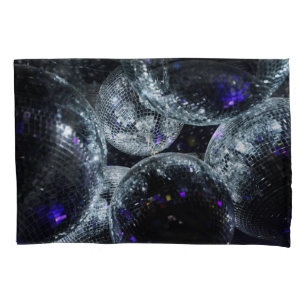 Disco Balls: Dark Party Atmosphere Pillowcase