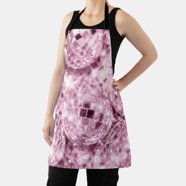 Disco Balls Glam #12 #retro #wall #art Apron (Insitu)
