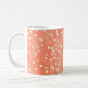 Disco balls in dark coffee mug