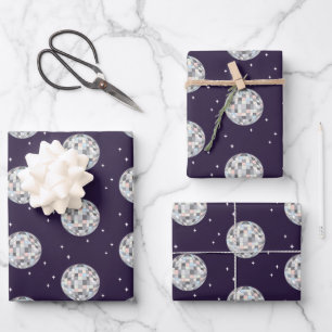 Disco Balls Wrapping Paper Sheet