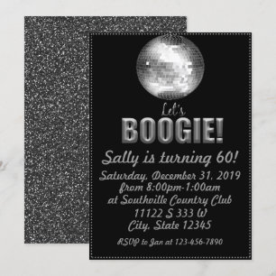 Disco Birthday Invitation