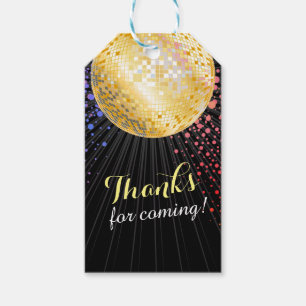 disco, black, 70s, vintage Gift Tags