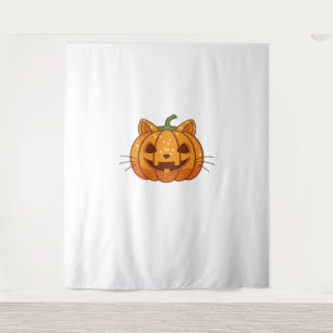 Disco Cat Jack o'Lantern Classic T-Shirt Tapestry