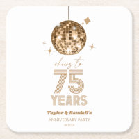 Disco Cheers 75 Years Wedding Anniversary Party