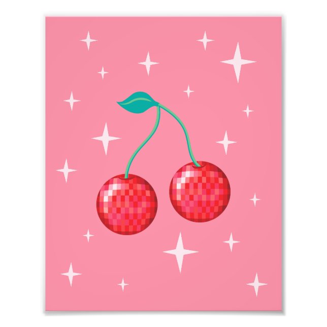Disco Cherry 1 Photo Print (Front)