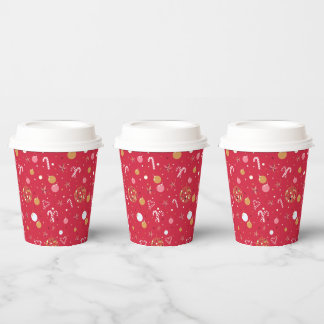 Disco Christmas in Red Paper Cups