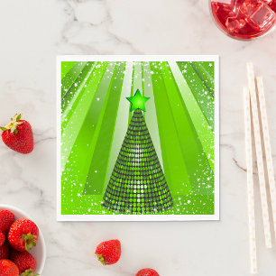 Disco Christmas Tree Napkin