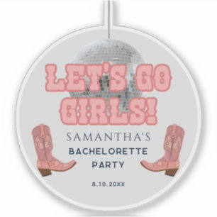 Disco Cowgirl Bachelorette Party Custom
