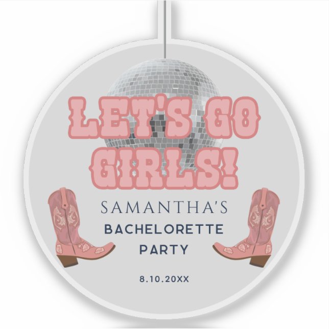 Disco Cowgirl Bachelorette Party Custom (Front)