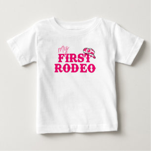Disco Cowgirl First Rodeo Baby T-Shirt