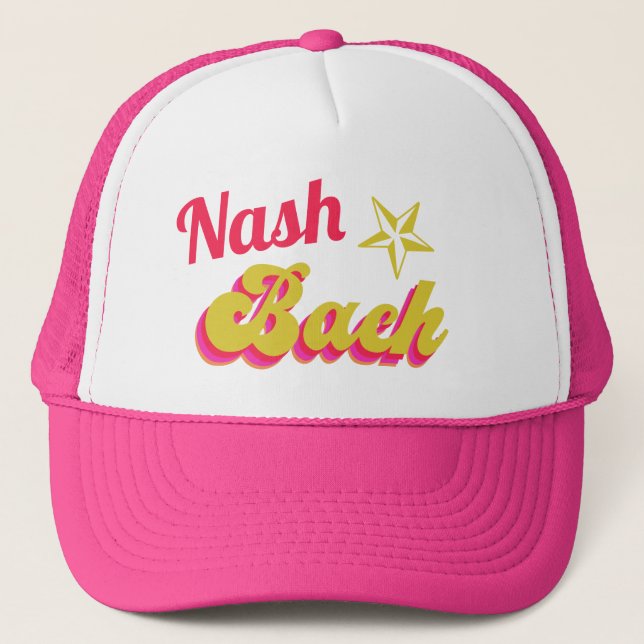 Disco Cowgirl Nashville Bachelorette  Trucker Hat (Front)