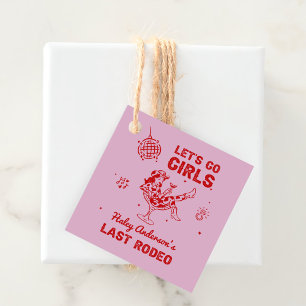 Disco Cowgirl Rodeo Bachelorette Weekend Favour Tags