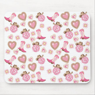 Disco Cowgirl Valentine Mouse Pad