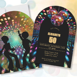 Disco Dance Birthday Invitation