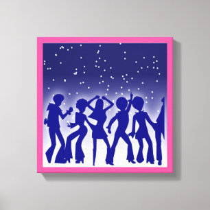 DISCO DANCERS CANVAS PRINT