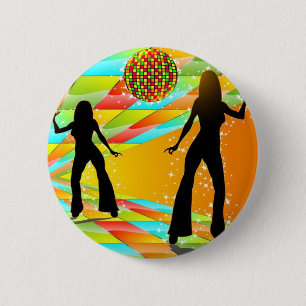 Disco Dancing 6 Cm Round Badge
