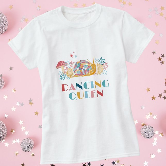 Disco Dancing Queen Snail T-Shirt (Creator Uploaded)