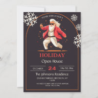 Disco Dancing Santa Claus Cartoon