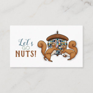 Disco Dancing Squirrels Kids Contact Calling Card