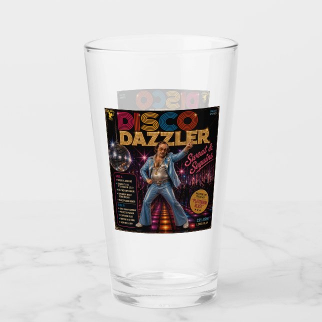 Disco Dazzler Album Glass (Front)