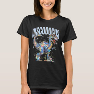 Disco Dinosaur Diplodocus 70s Dino Dancing Funny D T-Shirt