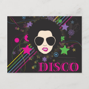 Disco ~ Disco Queen Funky 1980s 80s Music Postcard