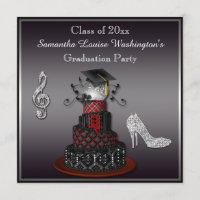 Disco Diva Cake, Silver Heels Graduation Party