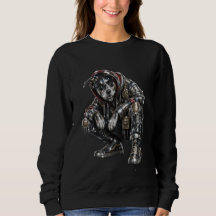 Disco Dog Sweatshirt – Mosaic Puppy Streetwear Art
