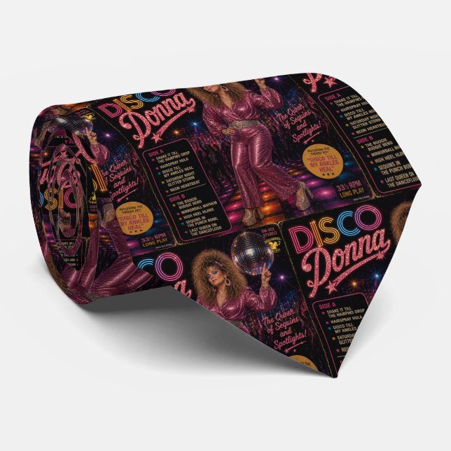 Disco Donna Album Tie (Rolled)