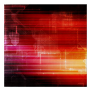 Disco Electronic Music Techno Party Background Art Poster
