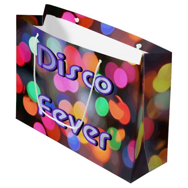 Disco Fever 1 Large Gift Bag (Front Angled)
