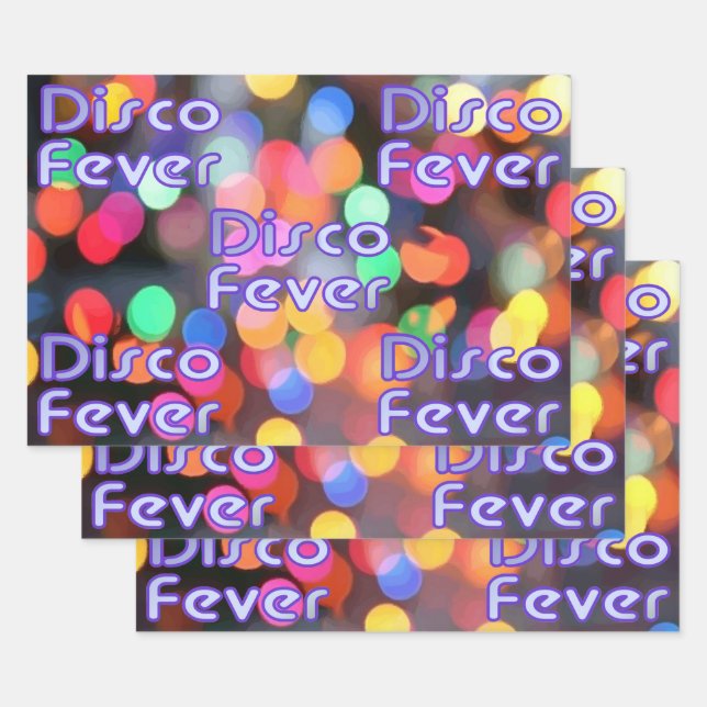 Disco Fever 1 Wrapping Paper Sheet (Set)