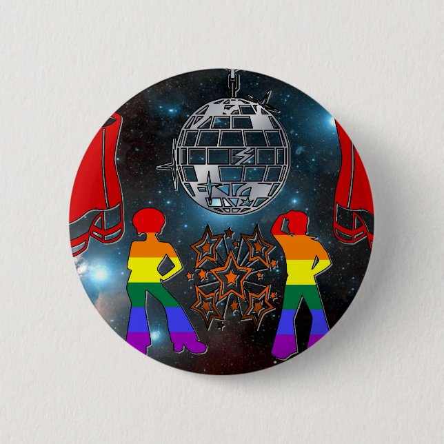 Disco Fever 6 Cm Round Badge (Front)