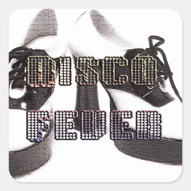 Disco Fever Square Sticker (Front)