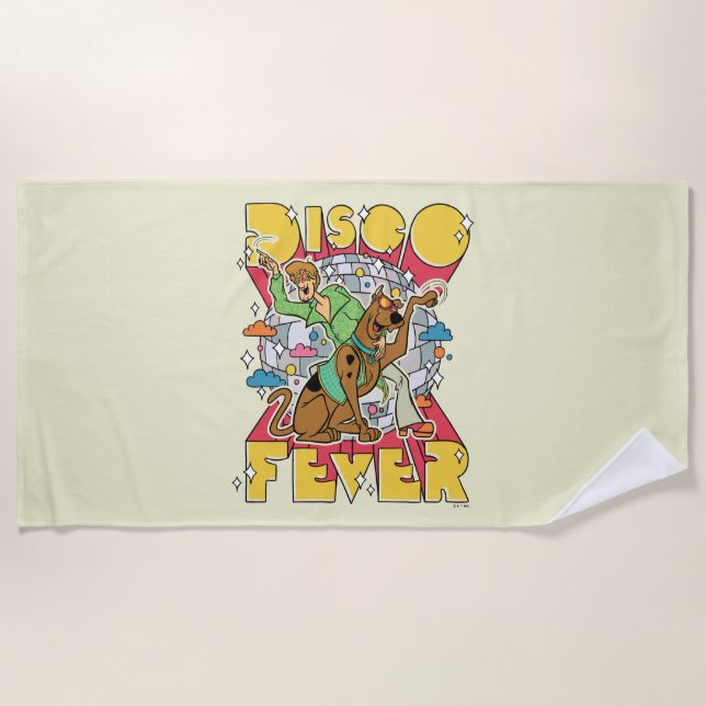 Disco Fever with Scooby and Shaggy Beach Towel (Front)