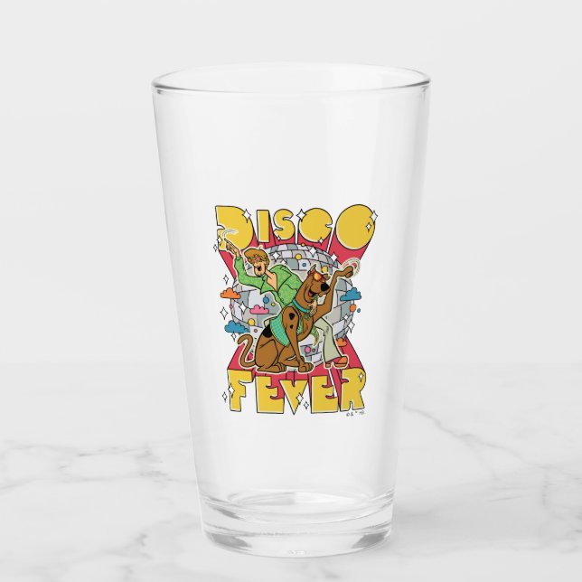 Disco Fever with Scooby and Shaggy Glass (Front)
