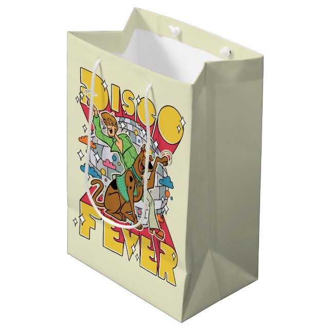 Disco Fever with Scooby and Shaggy Medium Gift Bag (Front Angled)